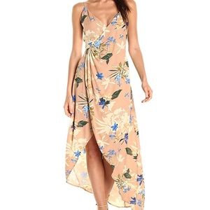 Astr The Label Penelope wrap maxi dress